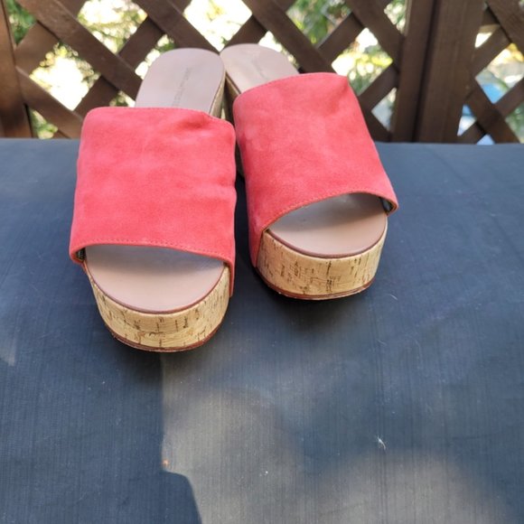 Diane Von Furstenberg Coral Cork Wedge Sandal Womens 8.5 - Picture 15 of 16